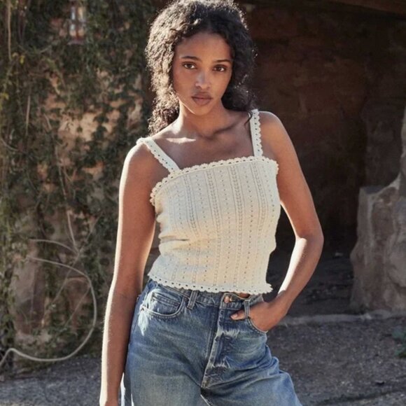 NWT DOEN Merise Tank Buttercream XS - Picture 2 of 6